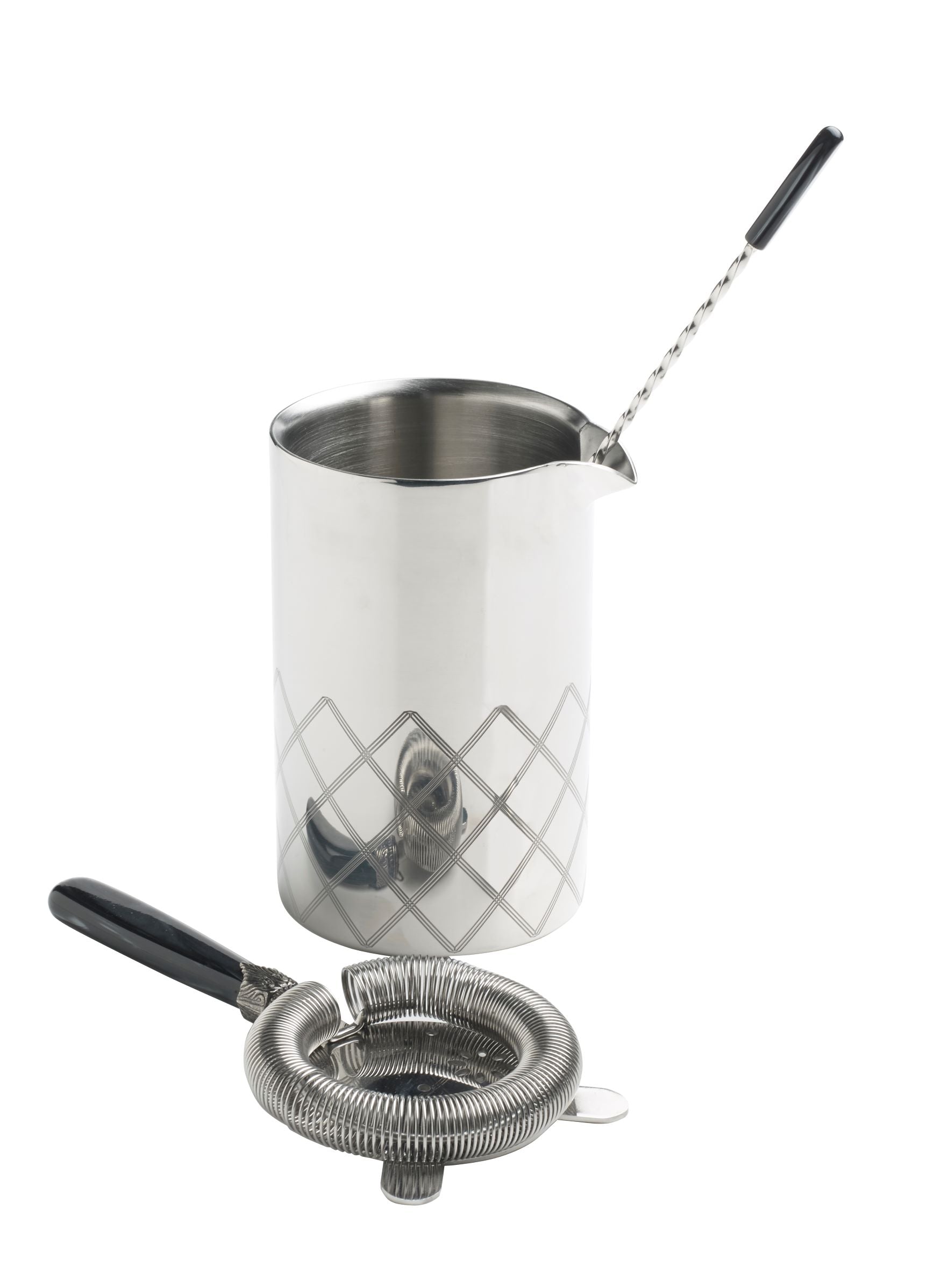 Tin da mixing a doppia parete con taglio diamantato 70cl
