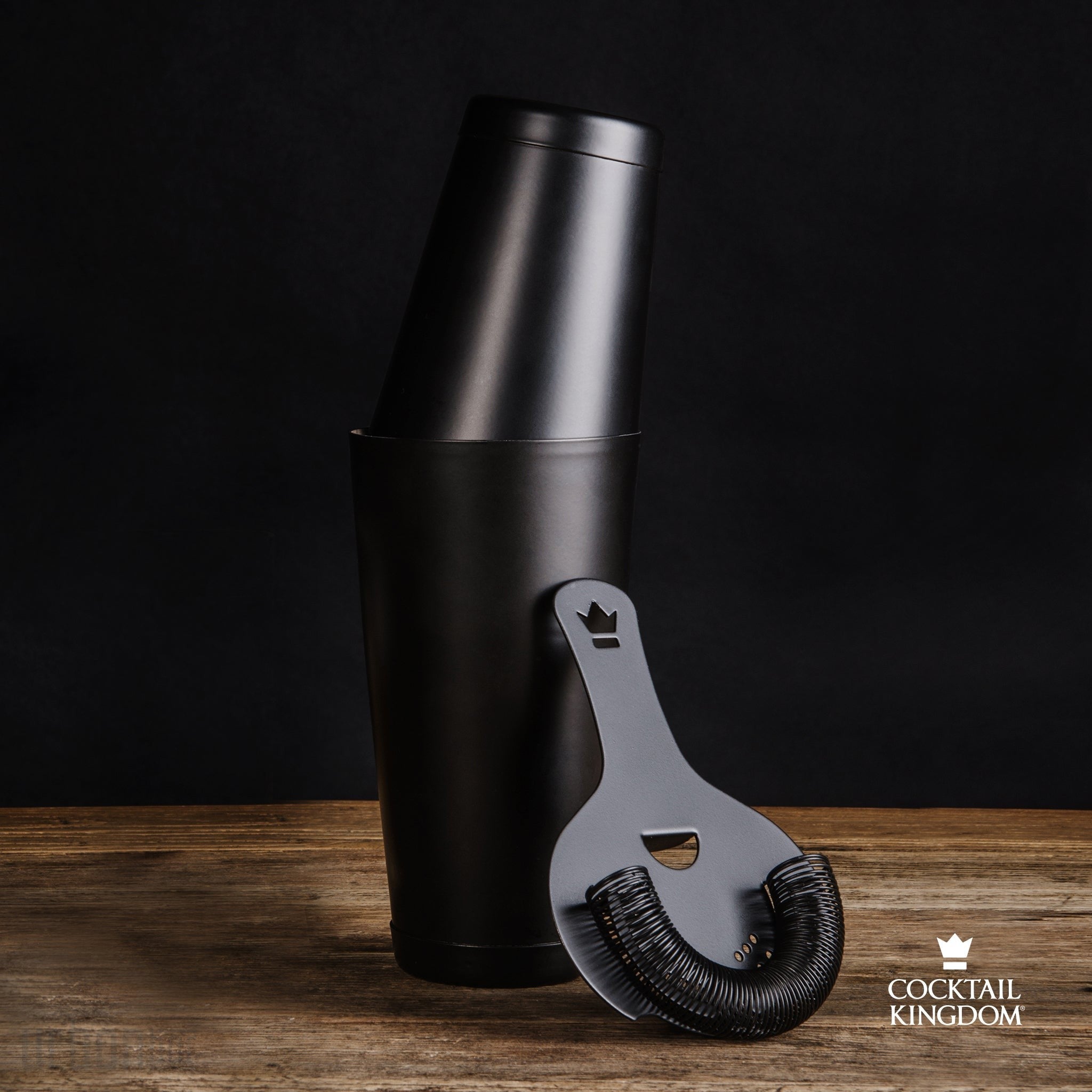 Juego de dos recipientes para batidos con peso Koriko® - Negro mate