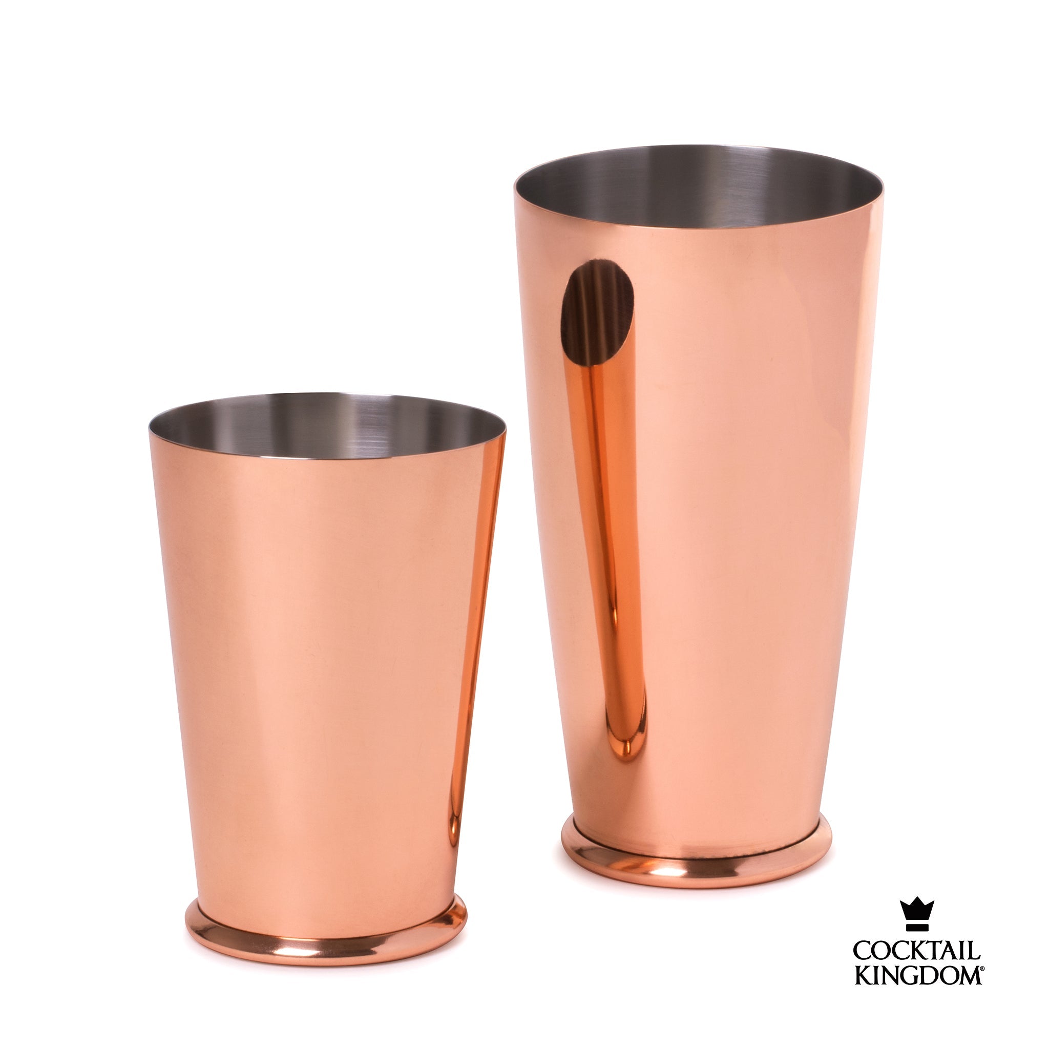 Lot de tins à shaker lestés Leopold® - plaqués cuivre