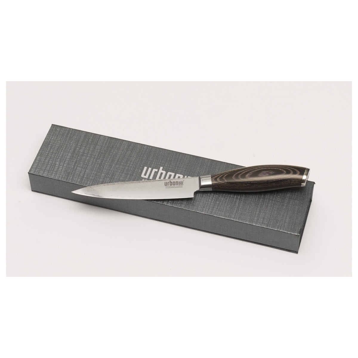 Damascus Steel Bar Knife 14.5cm Urban Bar