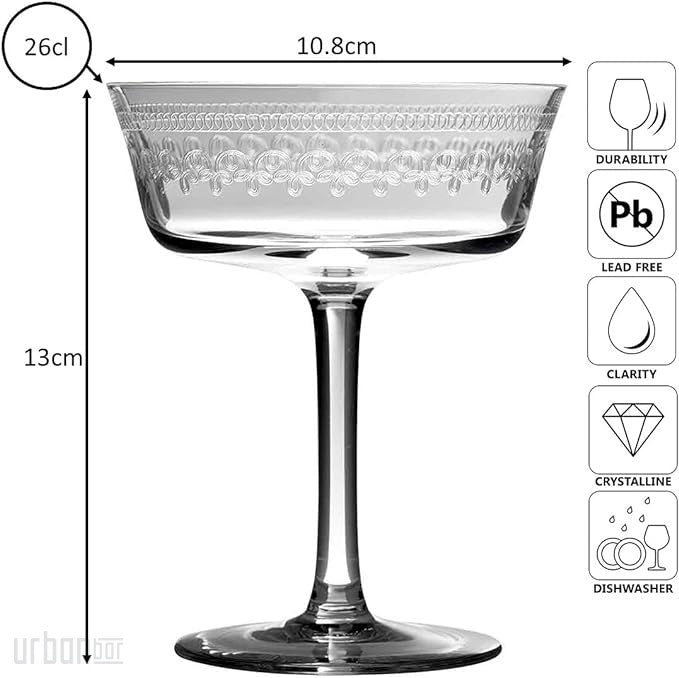 1910 Fizzio Champagne Glass Coupe 26cl