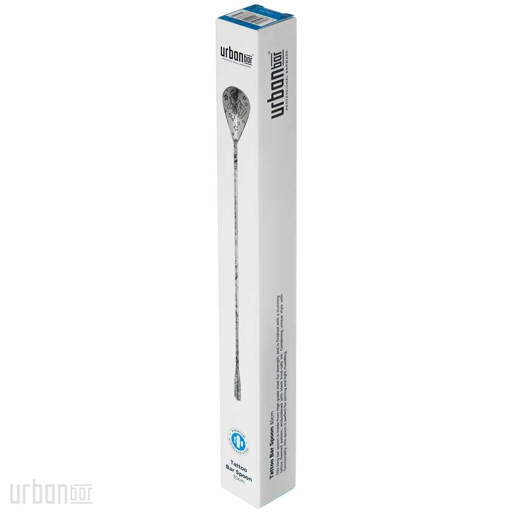 Tattoo Cocktail Stainless Steel Bar Spoon 30cm