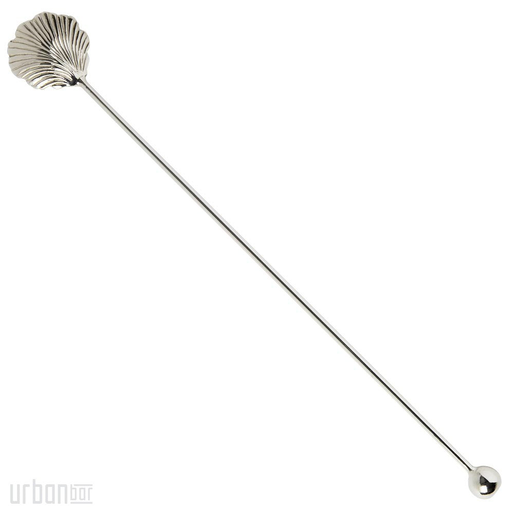 Classico Silver Plated Scallop Bar Spoon 32cm