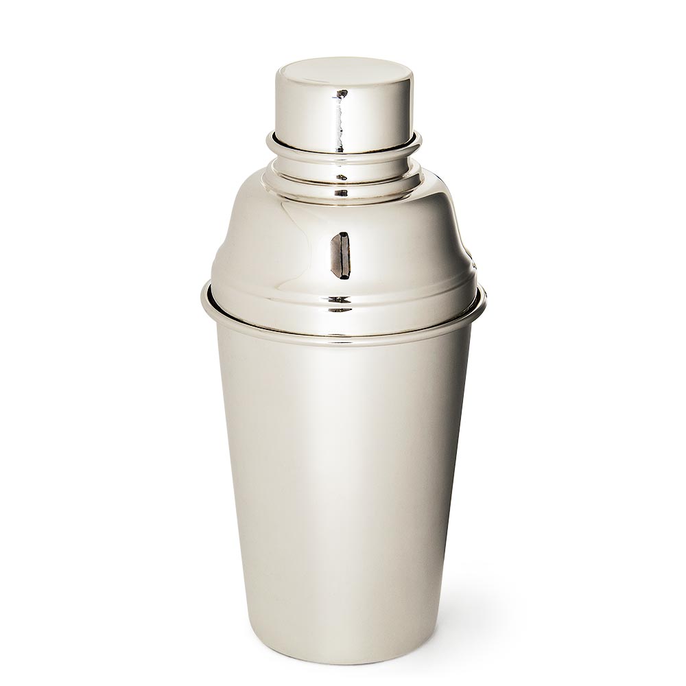 Shaker per cocktail in argento placcato (anni '50