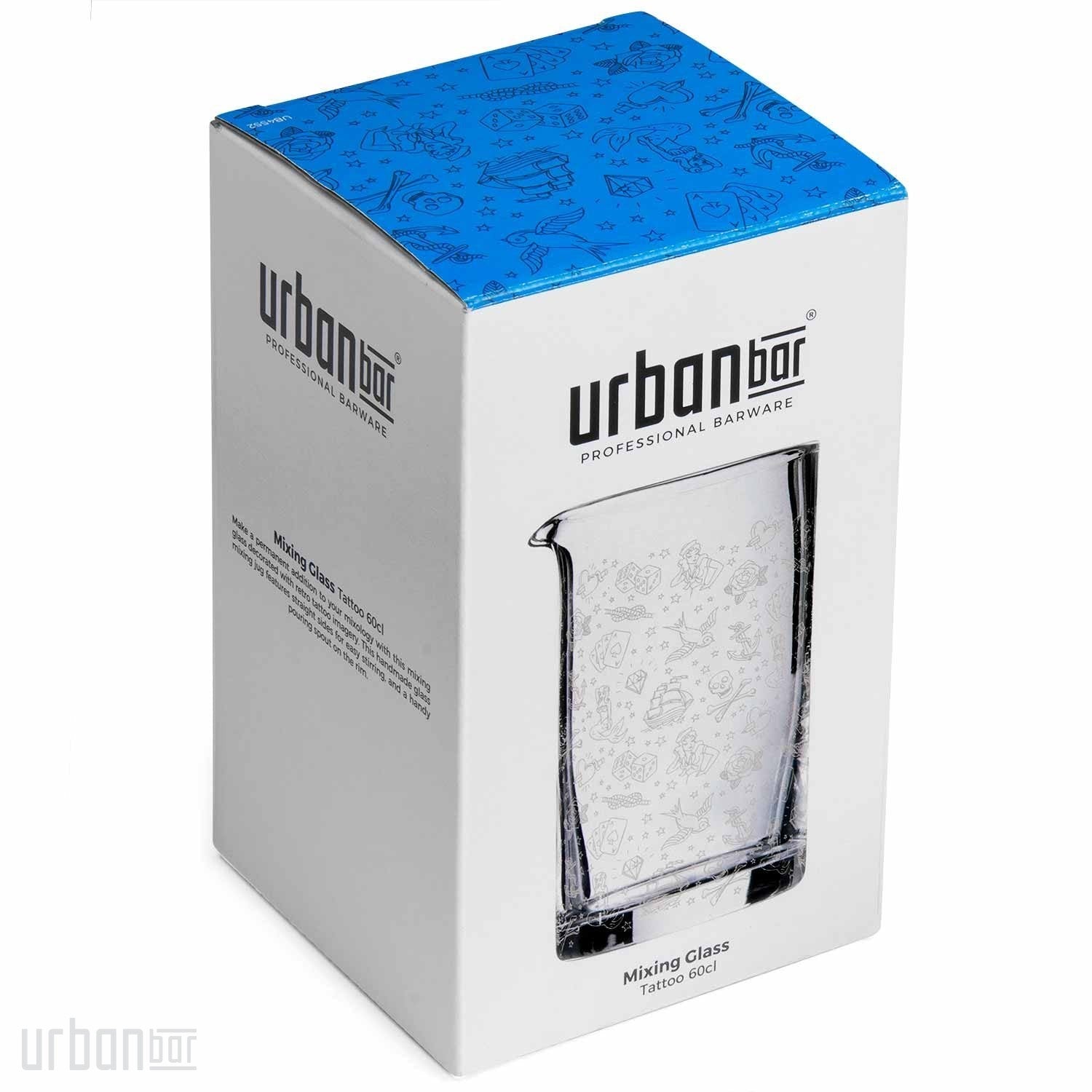 Jarra mezcladora de cócteles de vidrio Tattoo 60 cl
