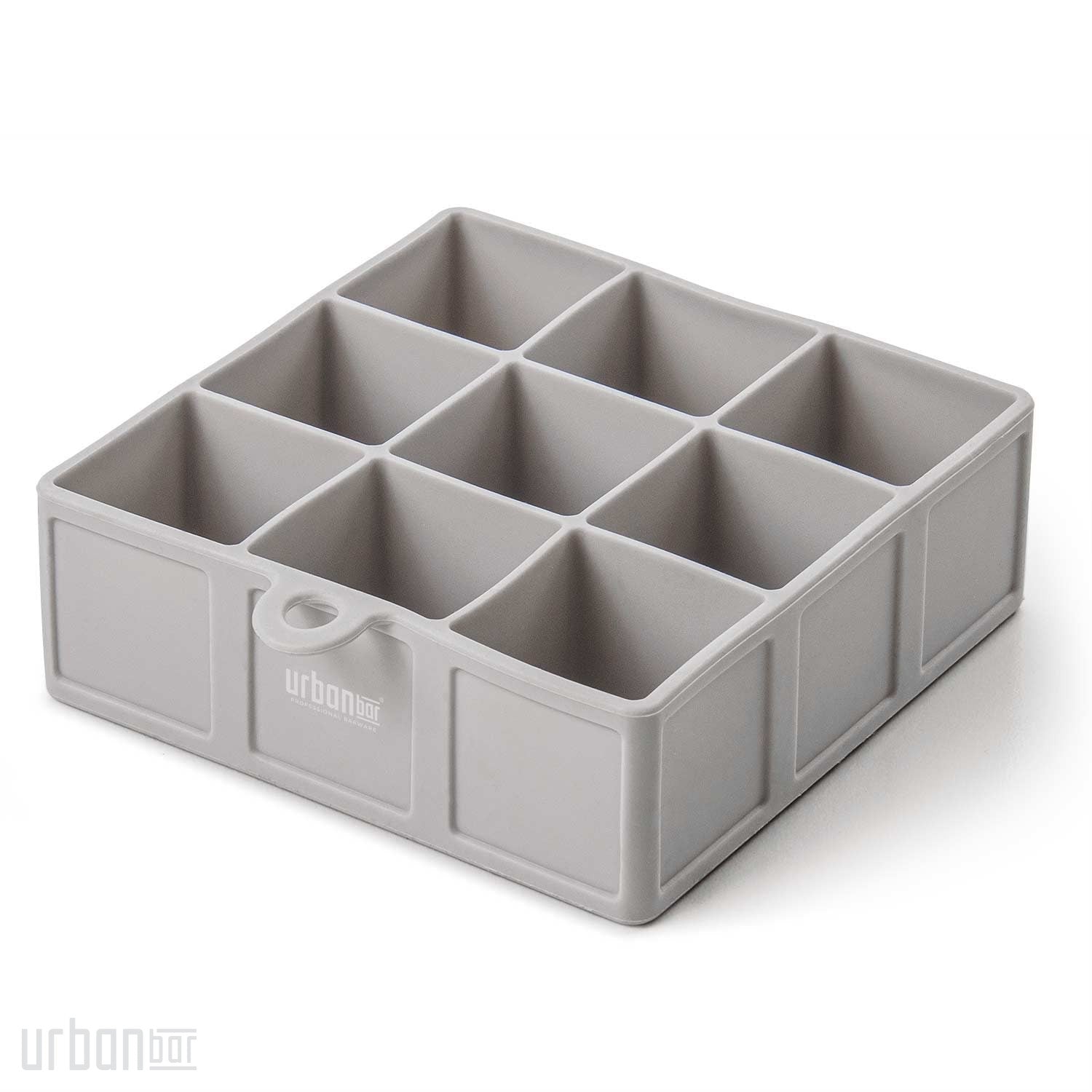 Bandeja de silicona para cubitos de hielo (9 cubitos)