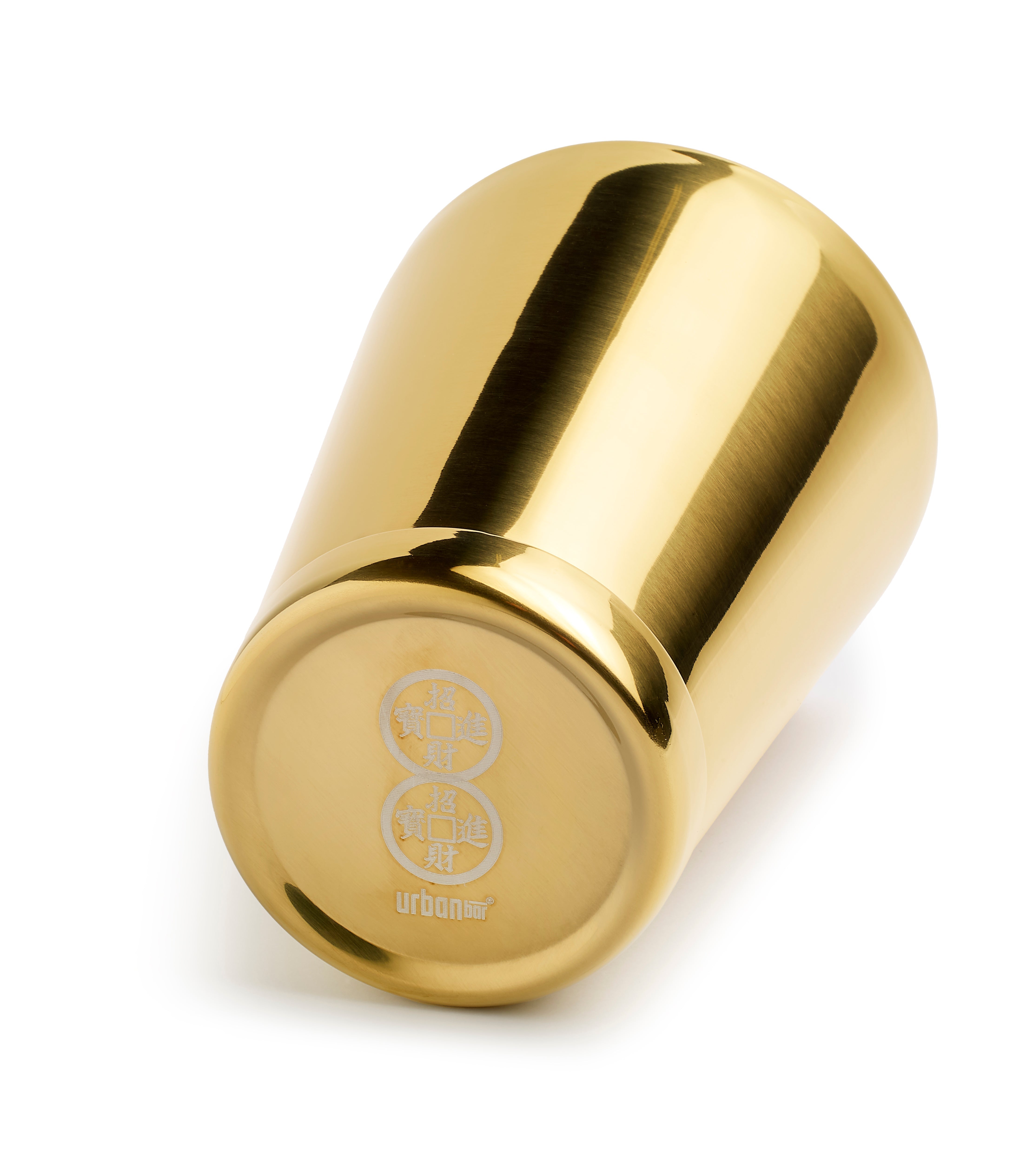 Yansheng Shaker tin-on-tin chapado en oro con peso 85cl