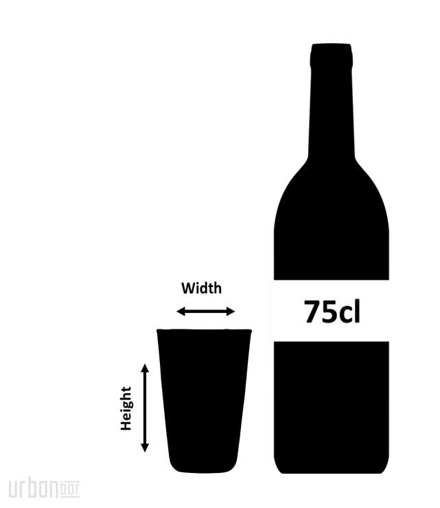 Vaso de whisky reciclado Misato de 30 cl