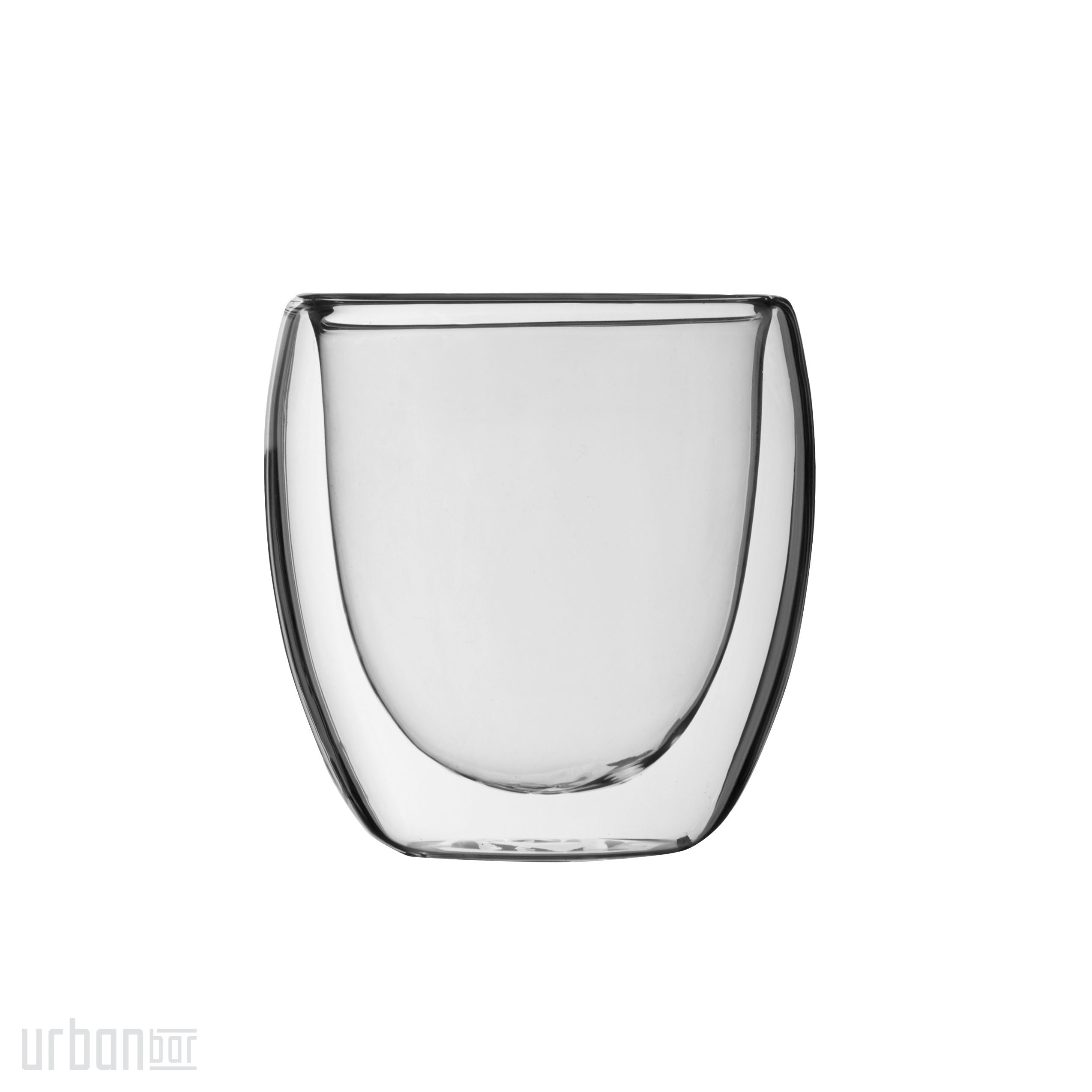 Vasos de café Napoli cortos de doble pared de 15 cl (caja de 2)