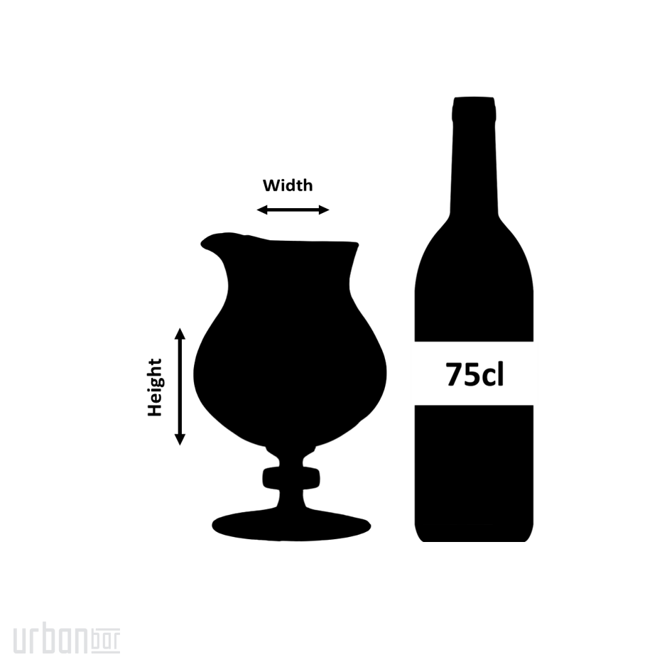 Vaso mezclador de galón con corte de diamante Coley® de 1 litro