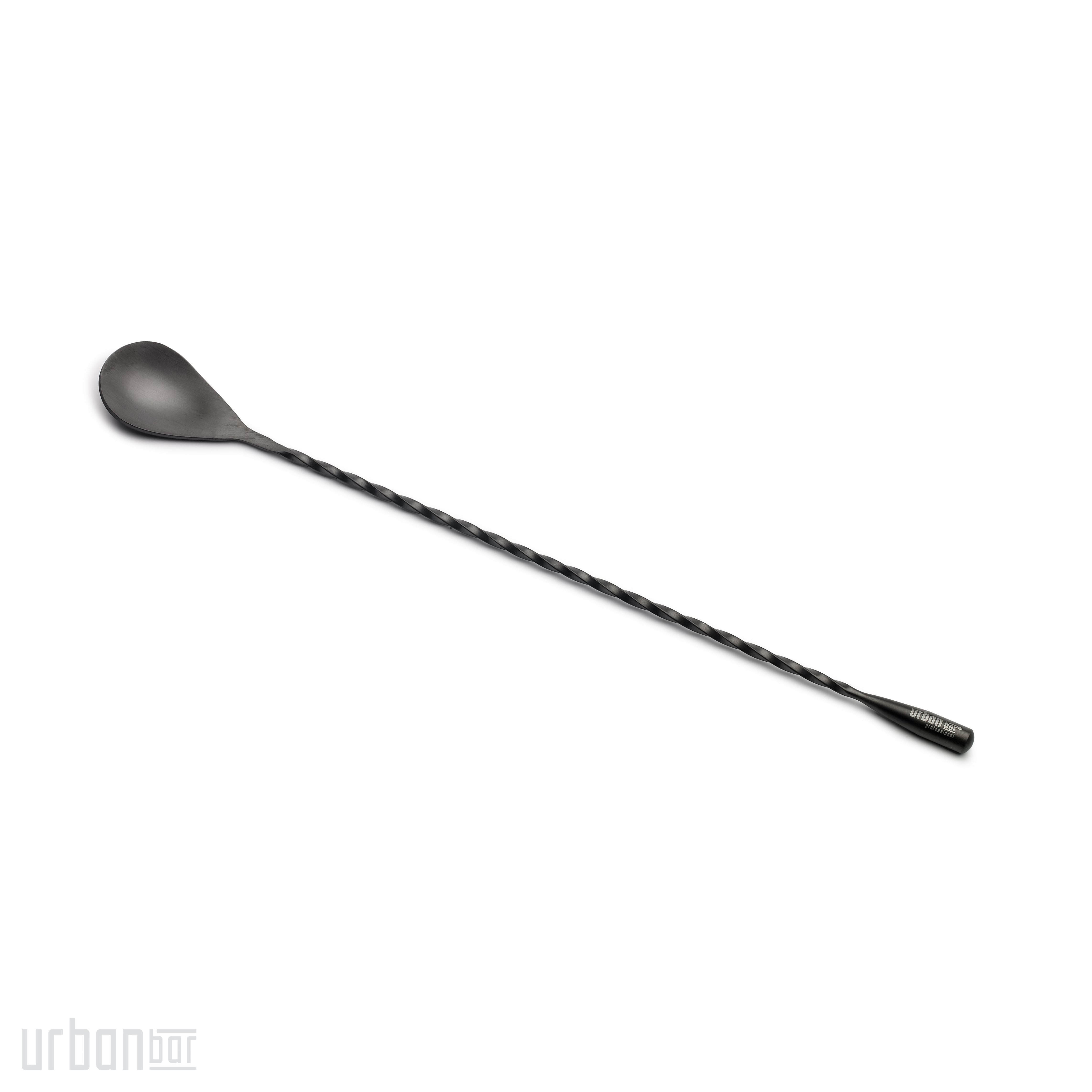 Cuchara de bar negra Drop 30cm