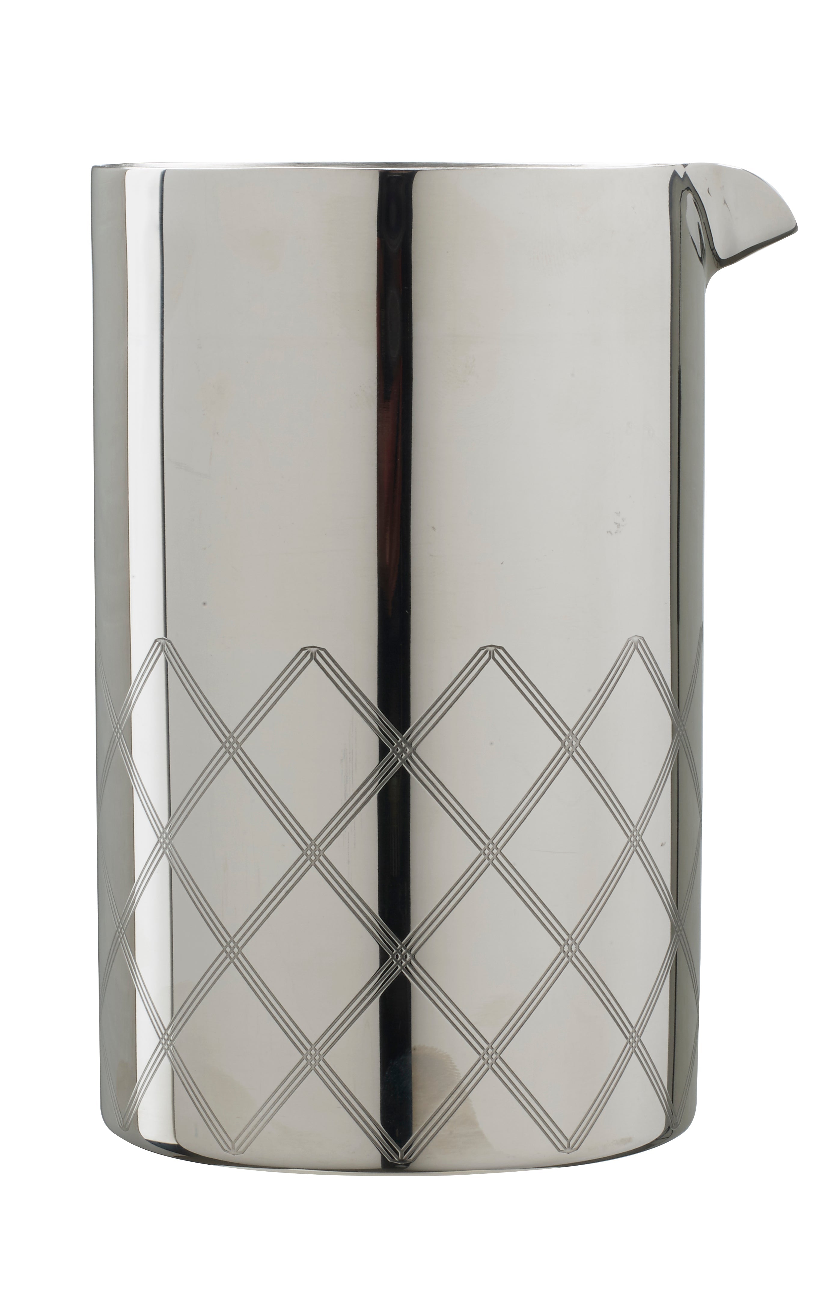 Tin da mixing a doppia parete con taglio diamantato 70cl