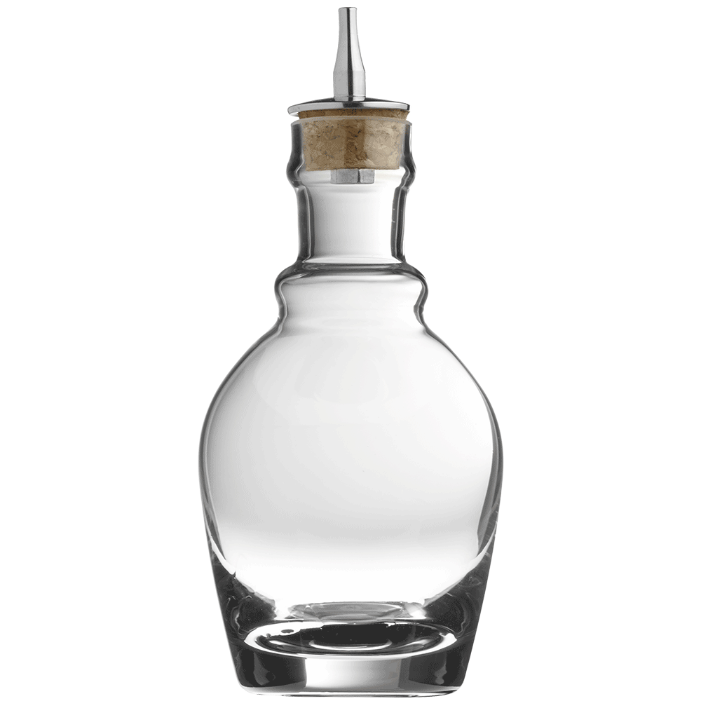 Georgian Glass & Steel Dash Bottle 22cl