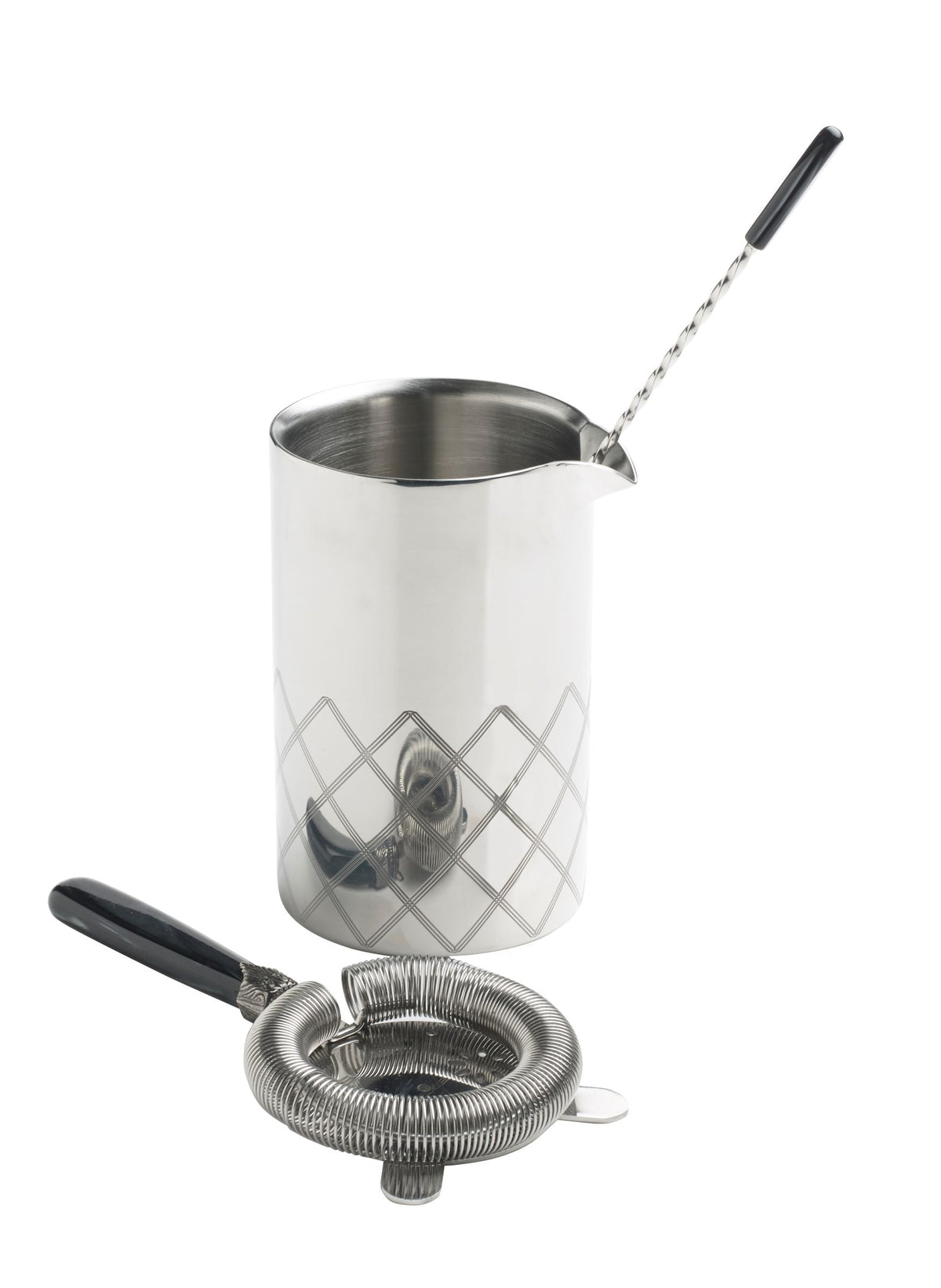 Tin da mixing a doppia parete con taglio diamantato 70cl