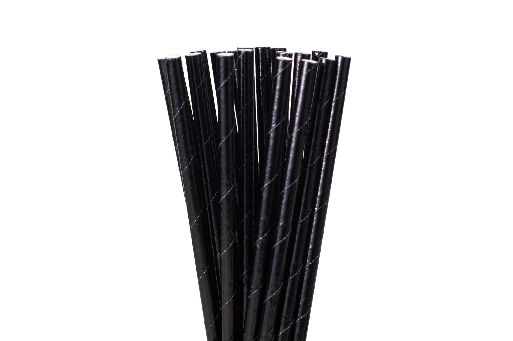 Black Paper Straws Box of 250