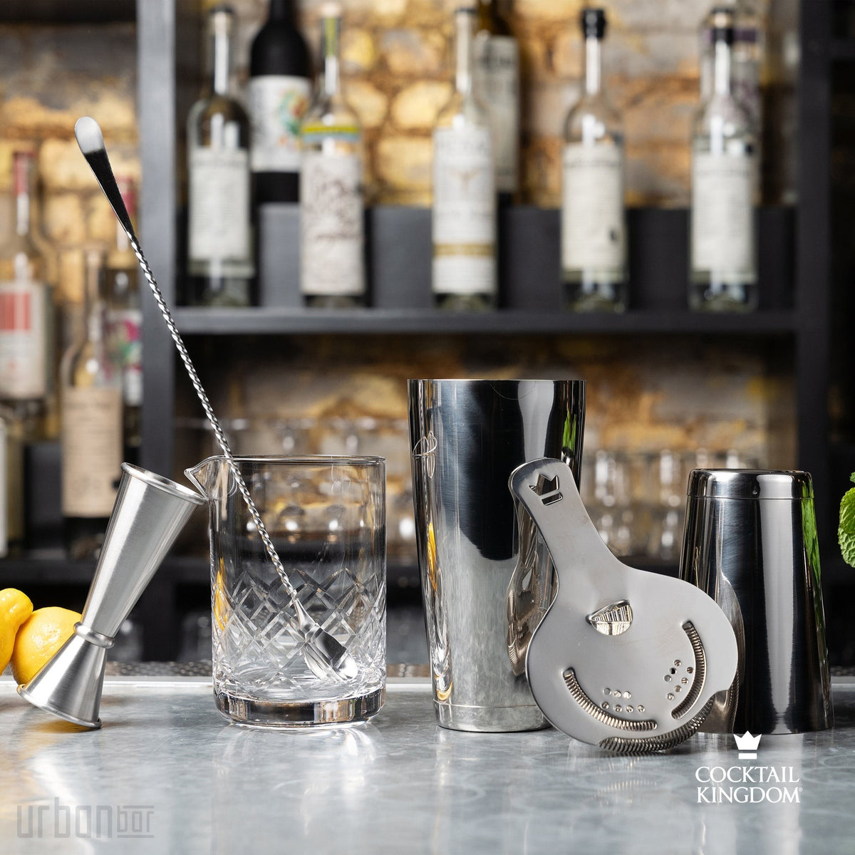 Cocktail Kingdom® Set à cocktail essentiel - Acier inoxydable