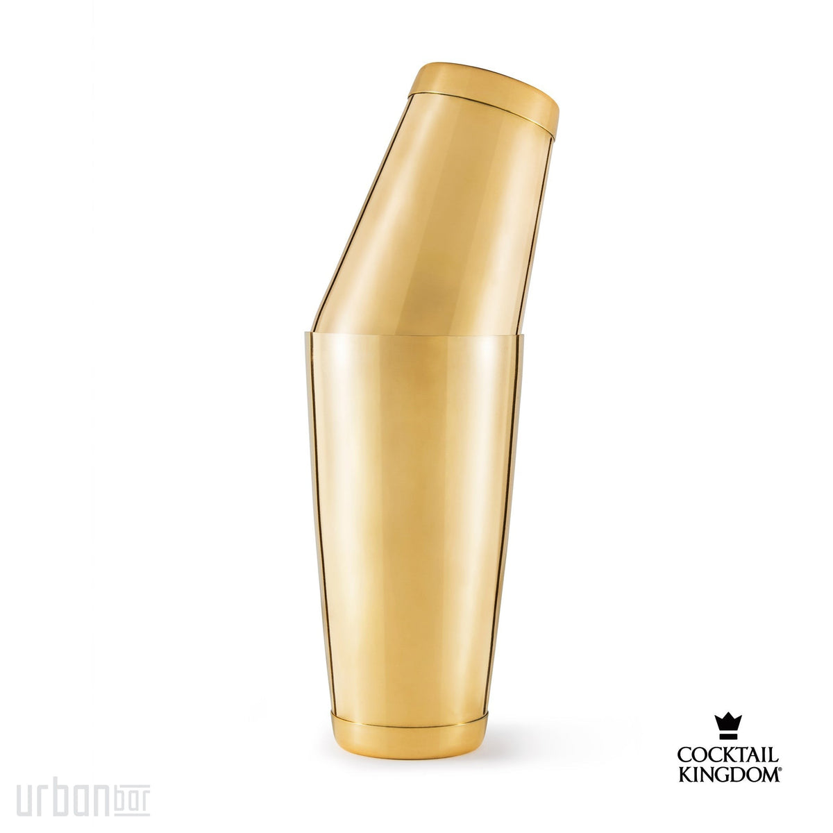 Juego de dos recipientes para batidos con peso Koriko®, bañados en oro