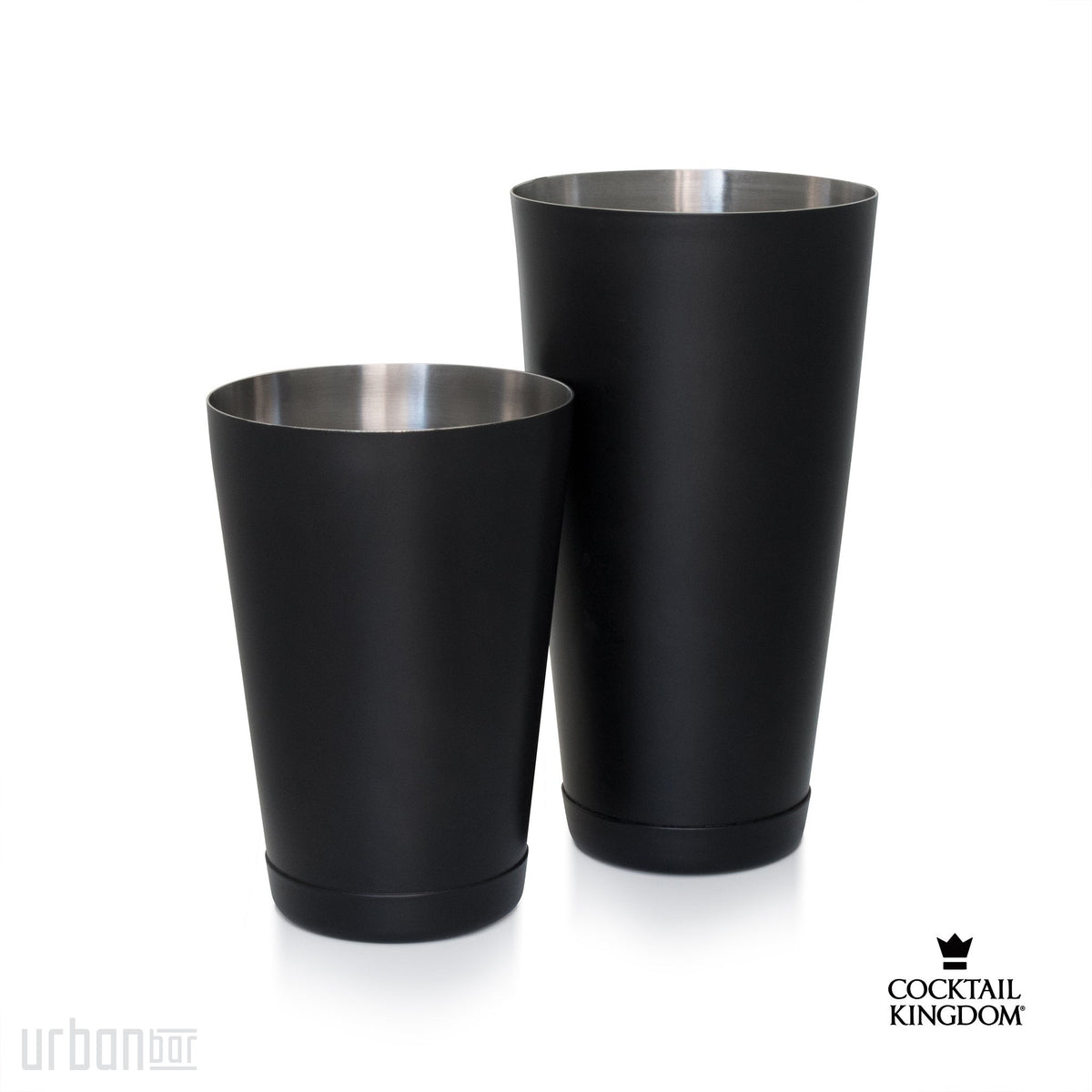 Juego de dos recipientes para batidos con peso Koriko® - Negro mate