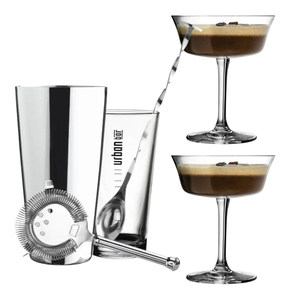 Urban Bar Cocktail Kit and Glass Set
