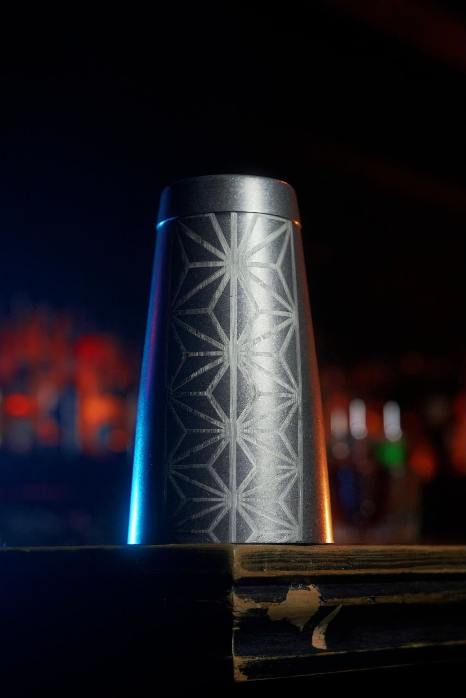 Geometric Tin-on-Tin Cocktail Shaker