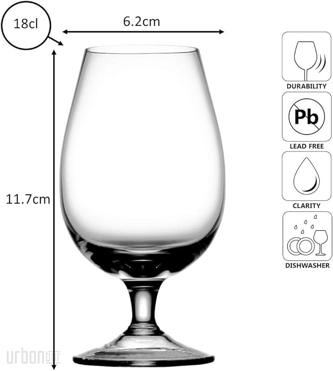 Vaso de cata de whisky de malta de destilería de 18 cl