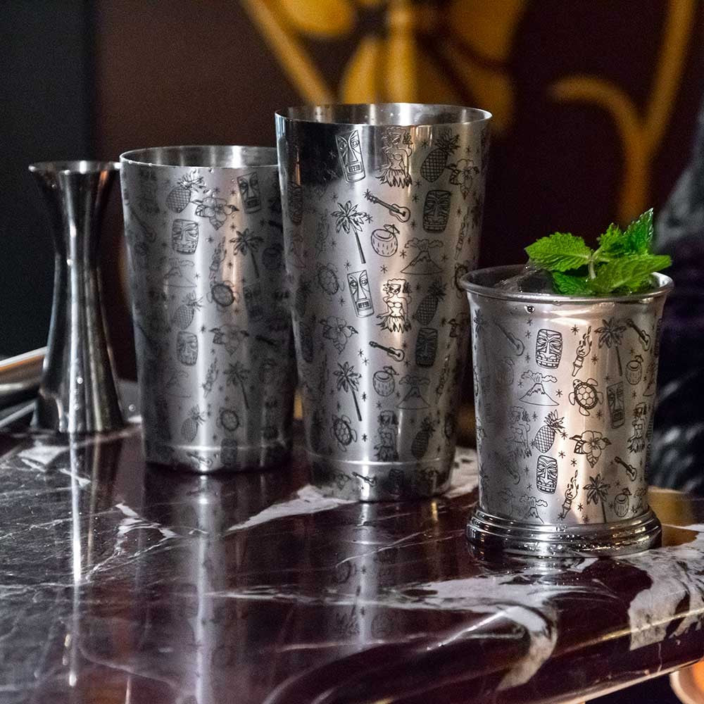 Copa Julep Tiki de acero inoxidable de 40 cl