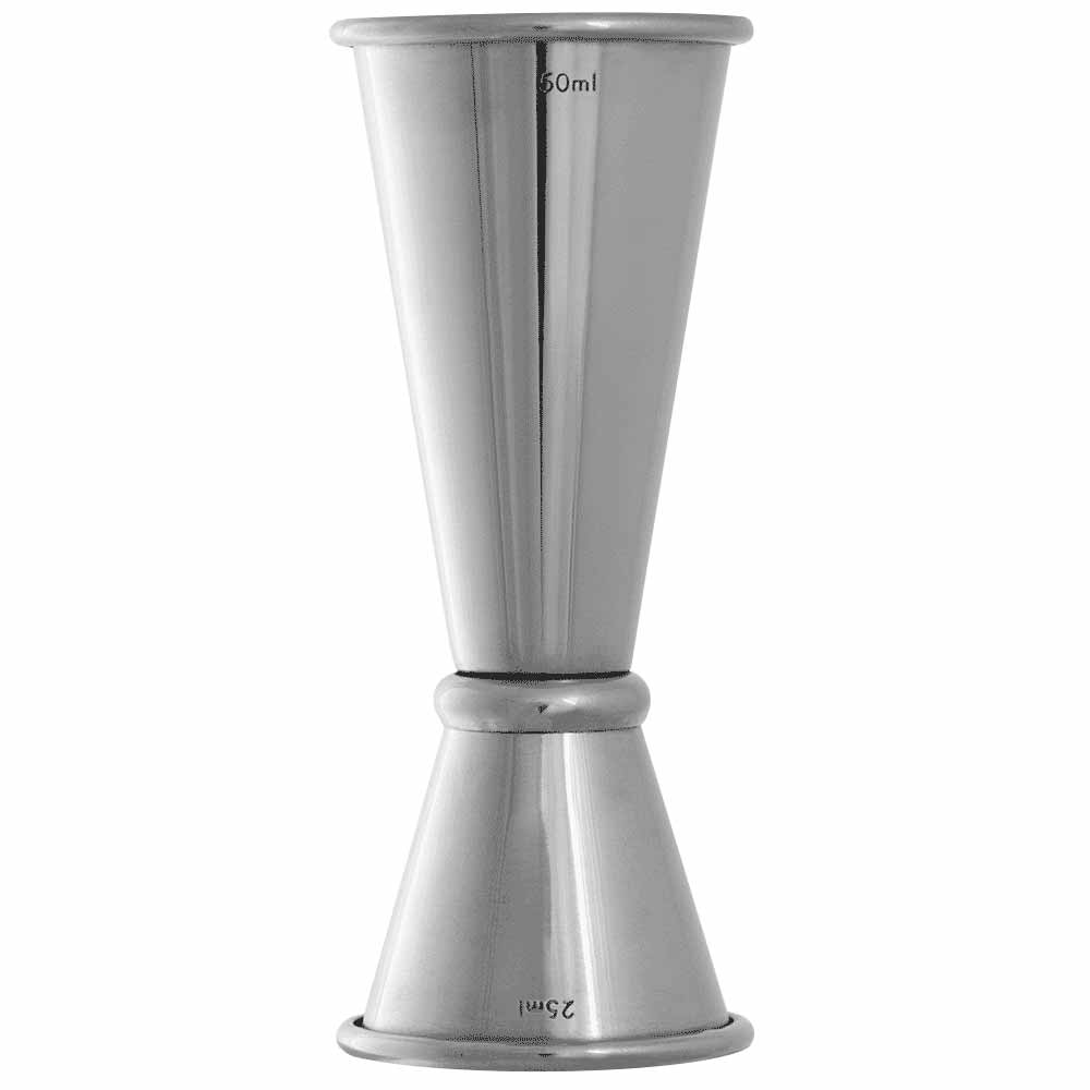 Vaso medidor de acero inoxidable Ginza de 25 ml/50 ml