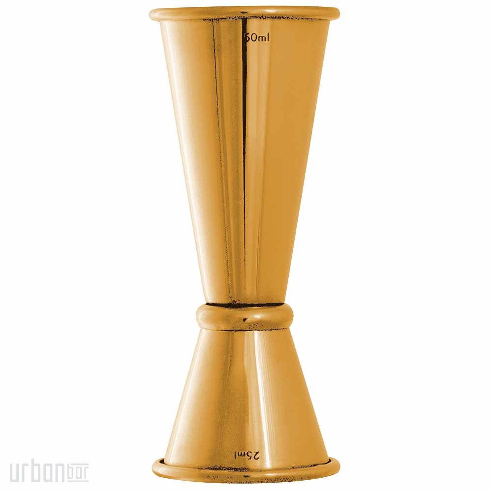 Vaso medidor dorado Ginza de 25 ml/50 ml