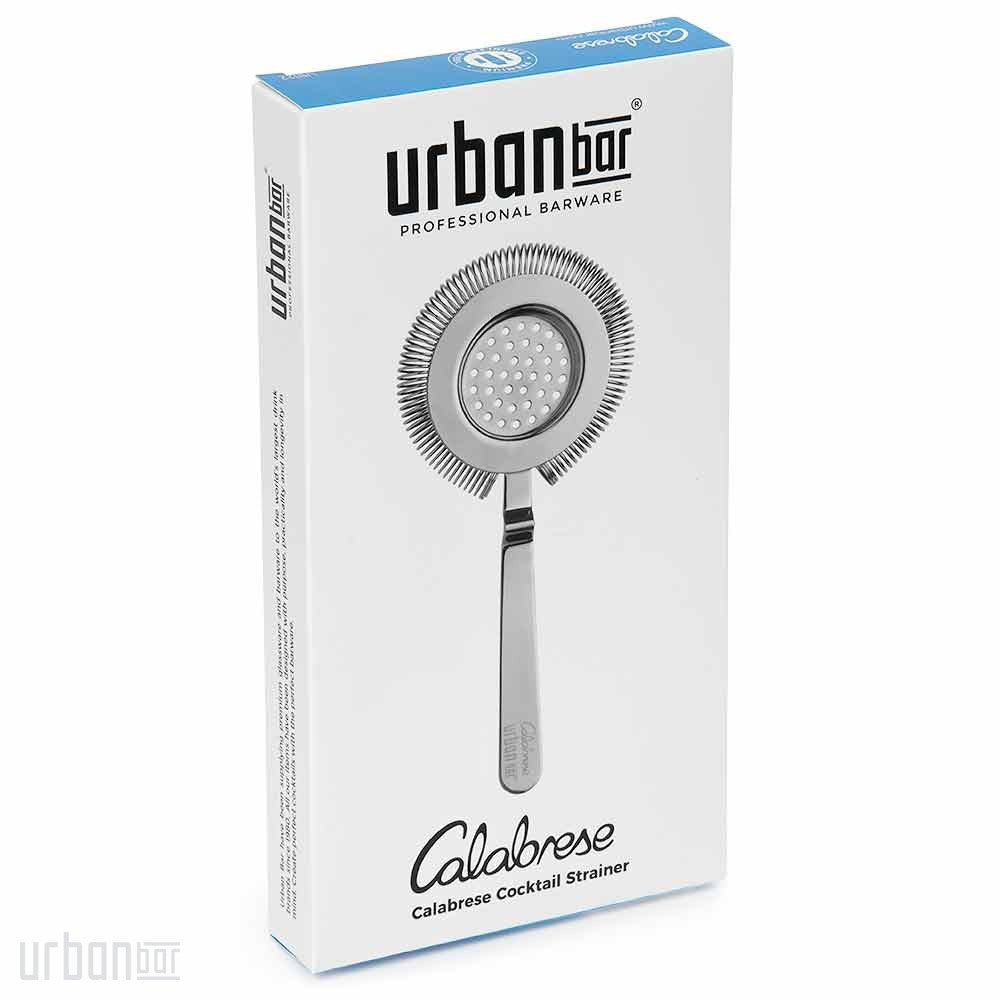 Colador de cóctel Hawthorne de acero inoxidable Calabrese de 20,5 cm