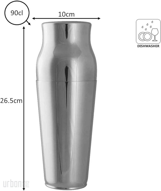 Calabrese Stainless Steel Cocktail Shaker 90cl