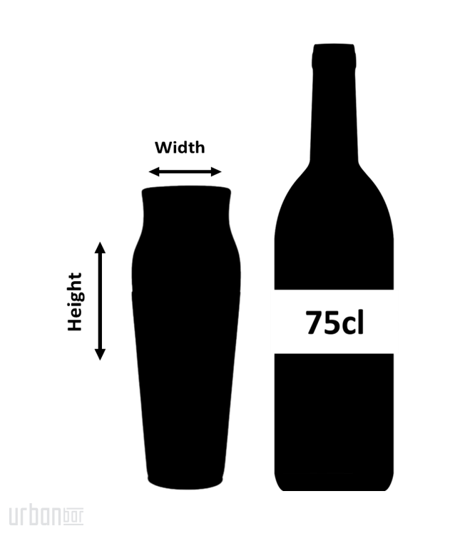 Calabrese Petit shaker à cocktail en acier inoxydable 60cl