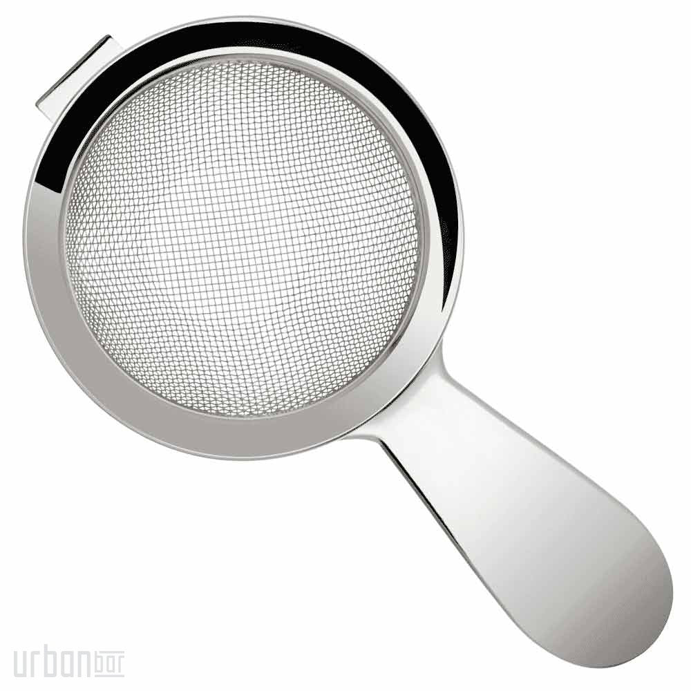 Colador de cóctel de malla fina con mango corto de acero inoxidable Biloxi de 15 cm