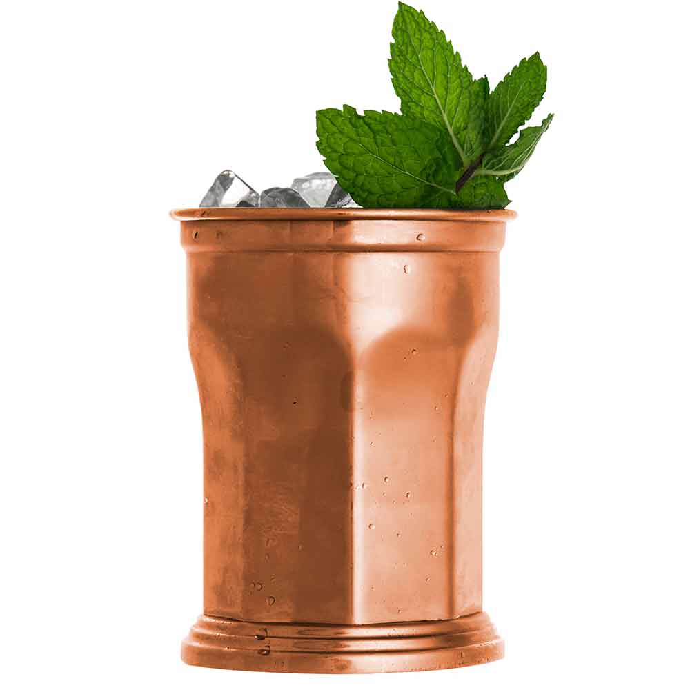 Bicchiere Julep ottagonale in rame 39cl