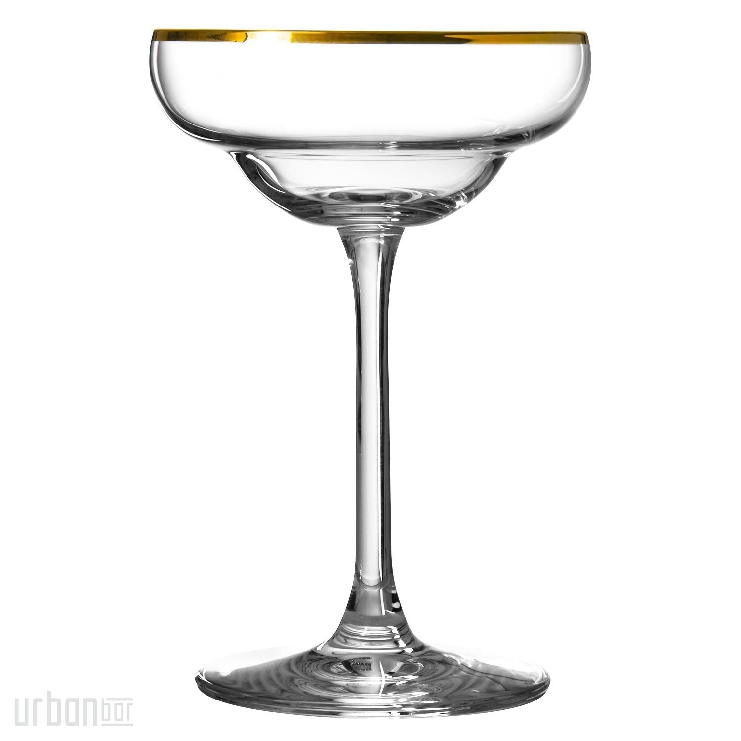Copa de cristal Coley® con borde dorado, 17 cl