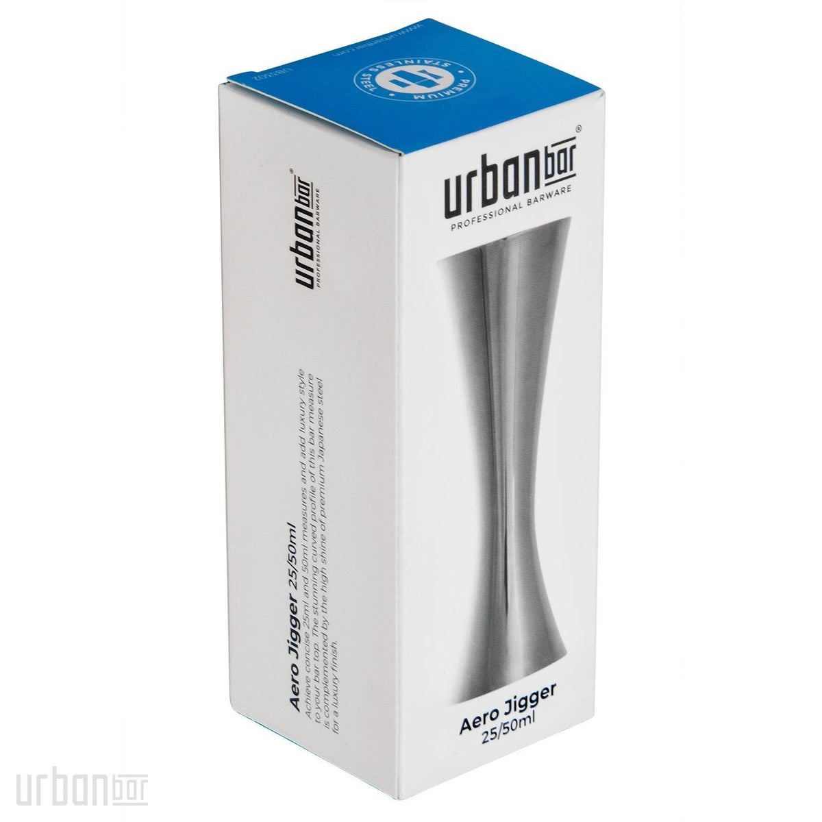 Vaso medidor de acero inoxidable Aero® de 25 ml/50 ml