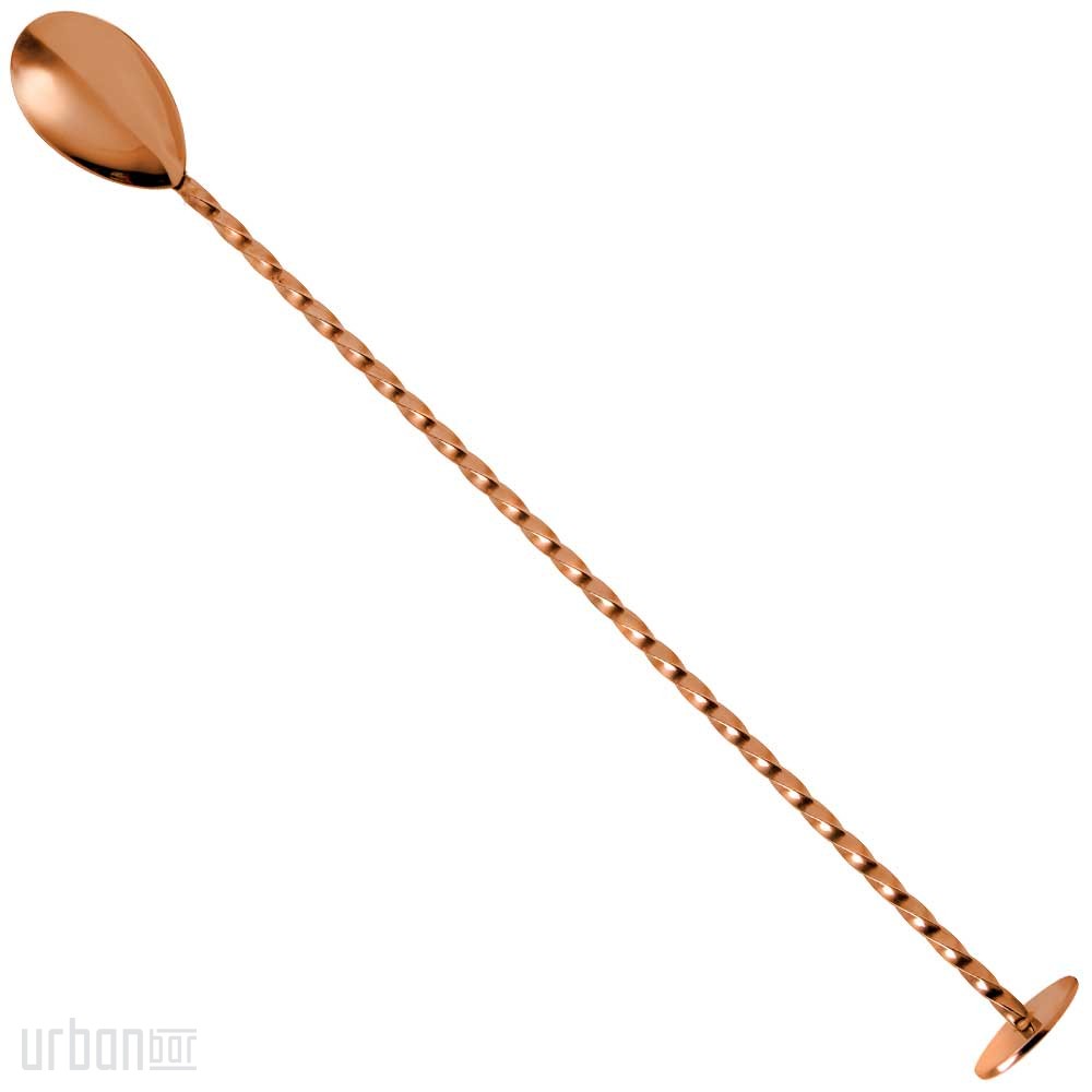 Cuchara de barra clásica de oro rosa de 27 cm