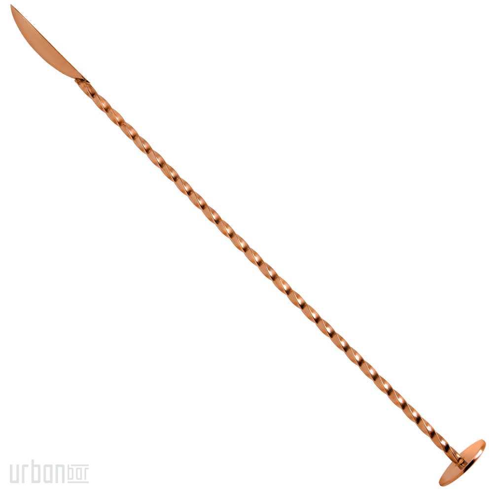 Cuchara de barra clásica de oro rosa de 27 cm