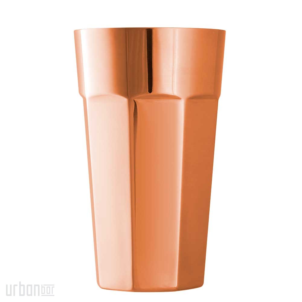 Vaso coctelera octogonal de cobre de 50 cl