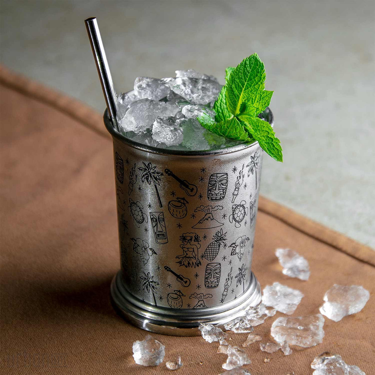 Copa Julep Tiki de acero inoxidable de 40 cl