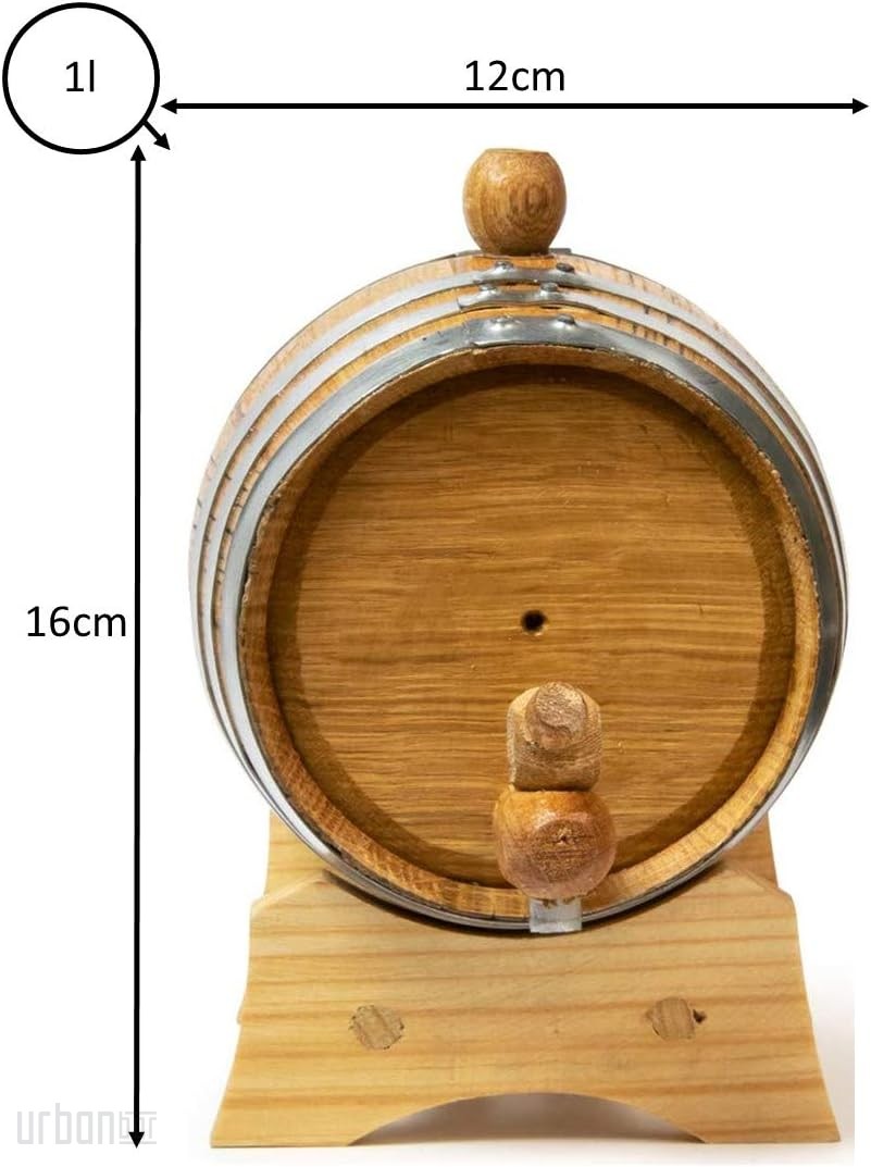 Barrica de 1 litro para cóctel con crianza en roble