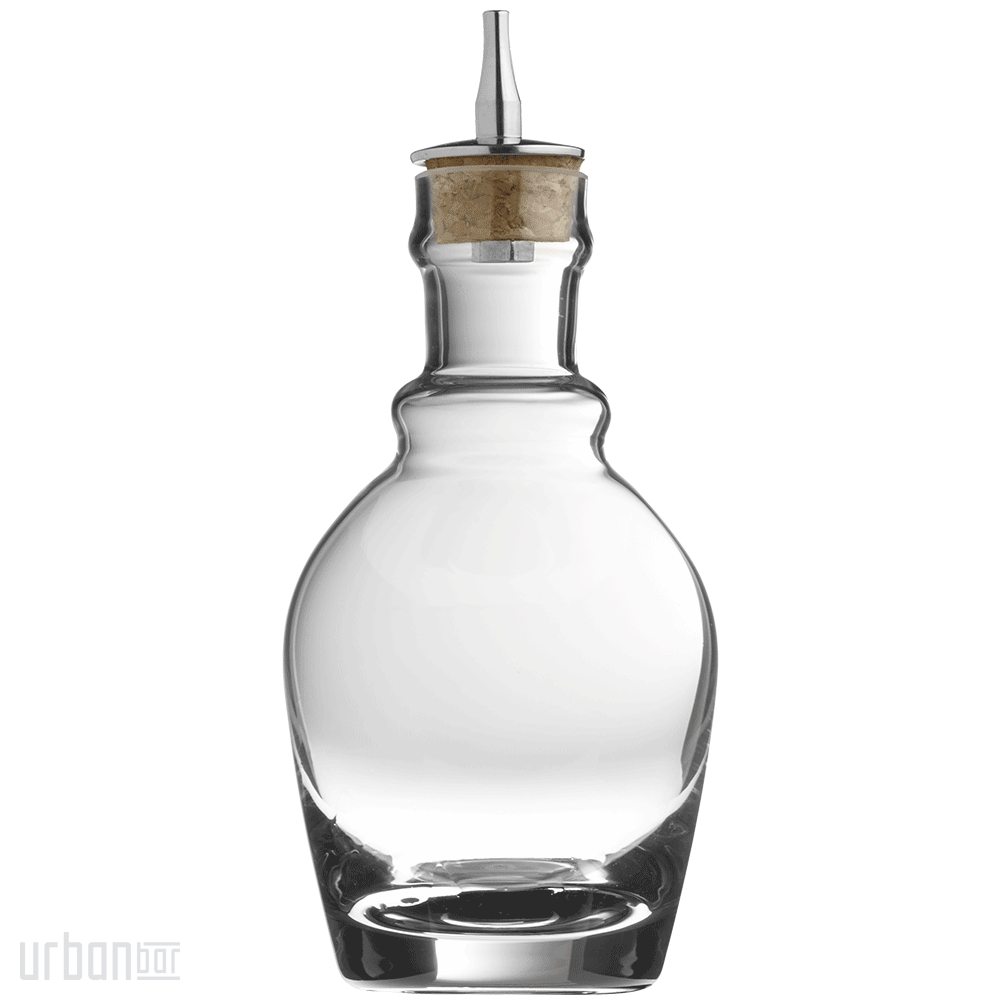 Georgian Glass & Steel Dash Bottle 22cl
