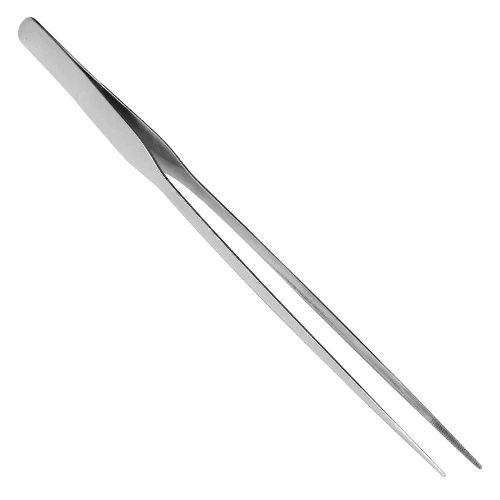 Garnish Pinzette lunghe di precisione in acciaio inox 27 cm
