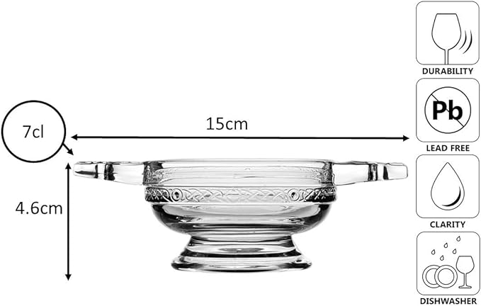 Bol quaich en verre 89 cl