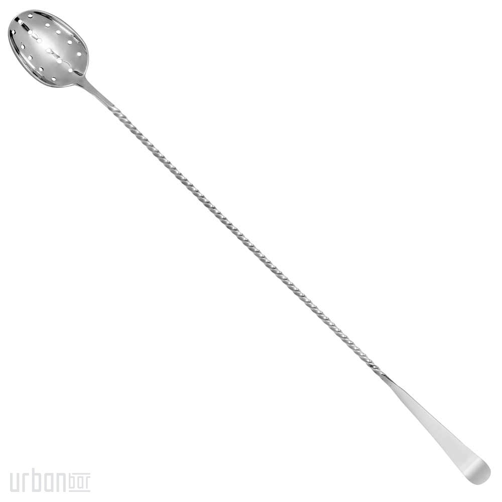 Biloxi Barlöffel mit Sieb aus Edelstahl, 34,5 cm