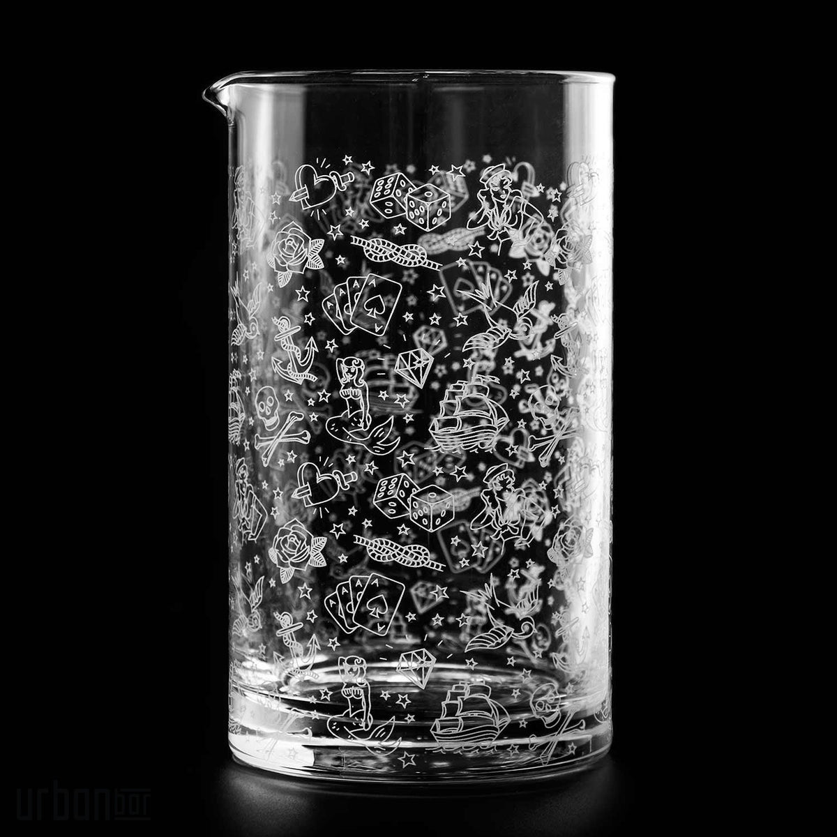 Pichet mélangeur à cocktail en verre Tattoo 60 cl