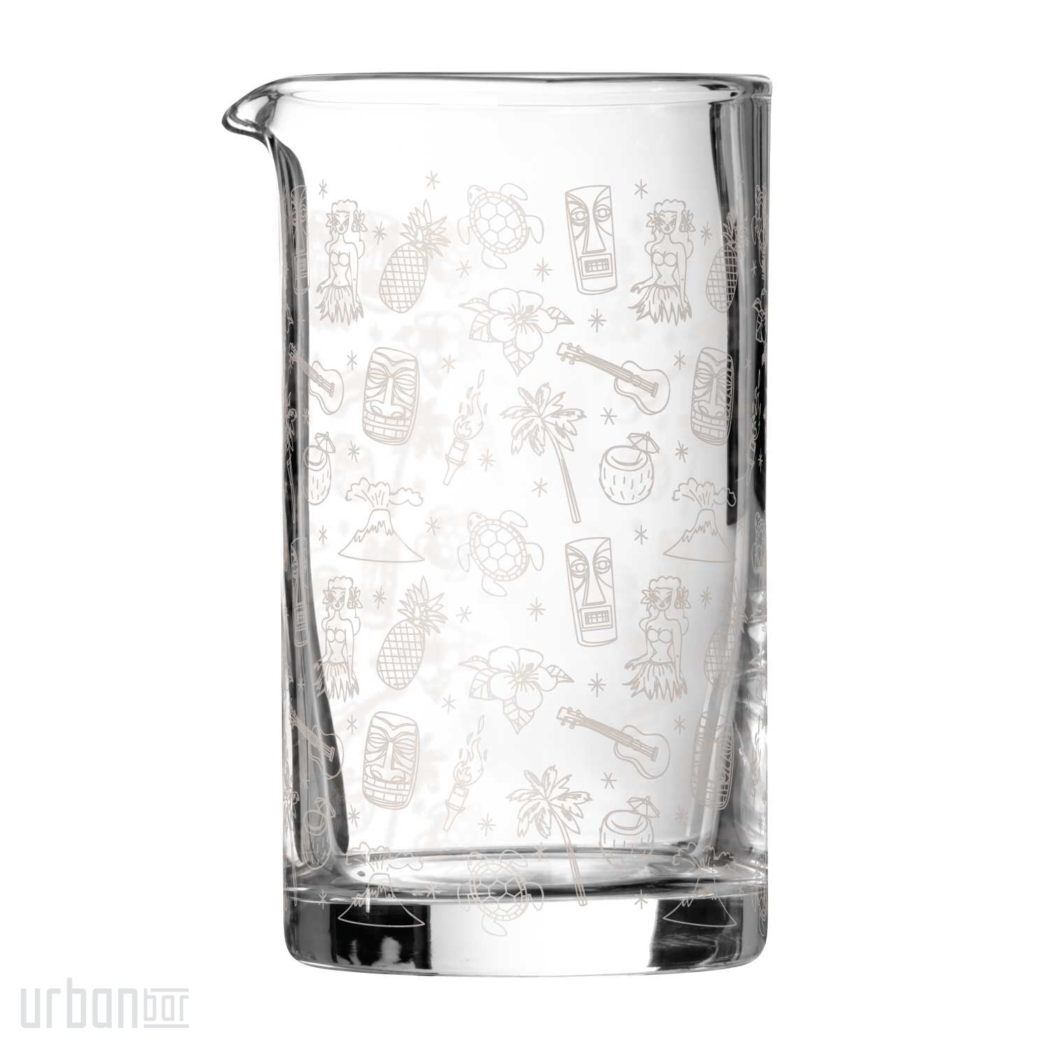 Jarra mezcladora de cócteles Tiki de cristal de 80 cl