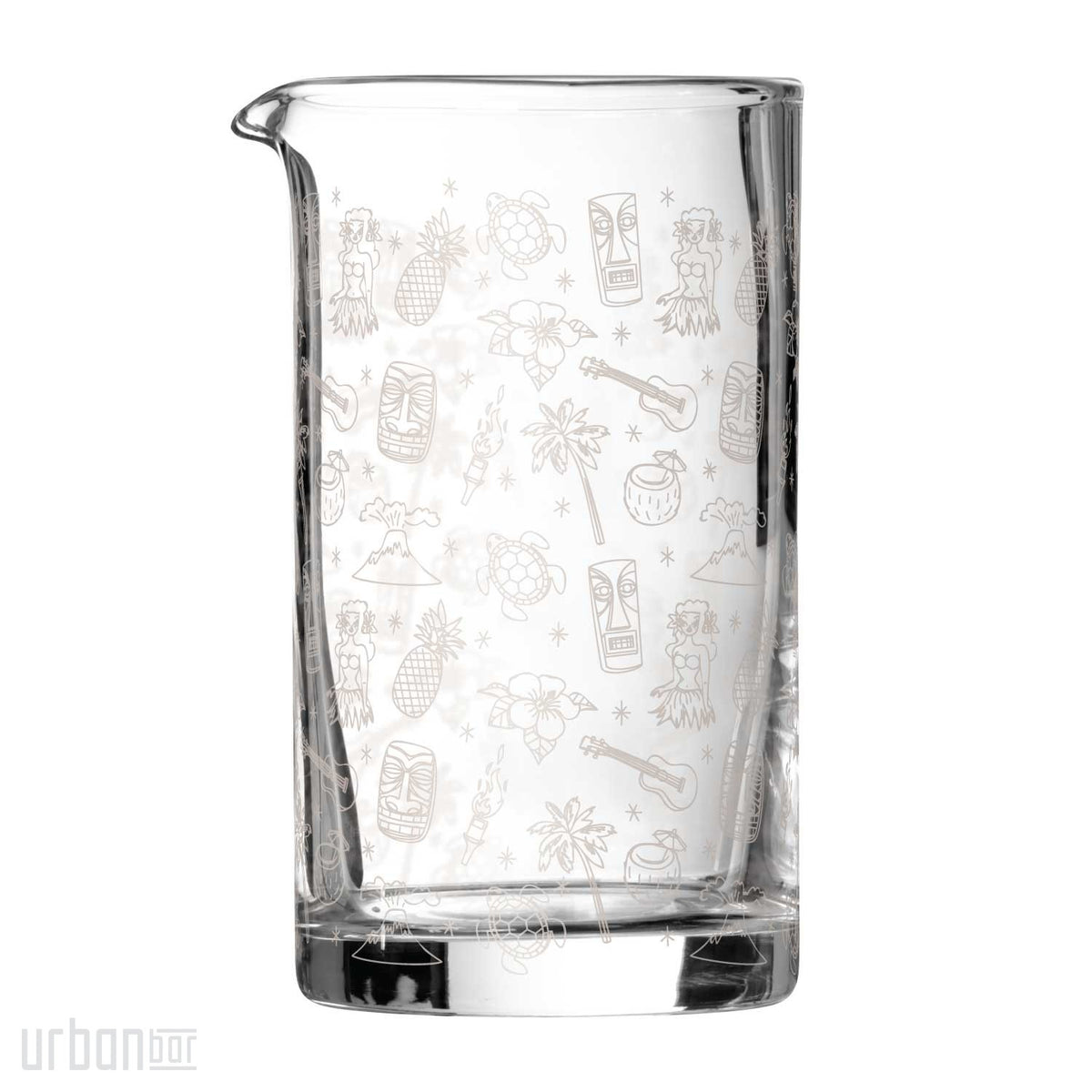 Jarra mezcladora de cócteles Tiki de cristal de 80 cl