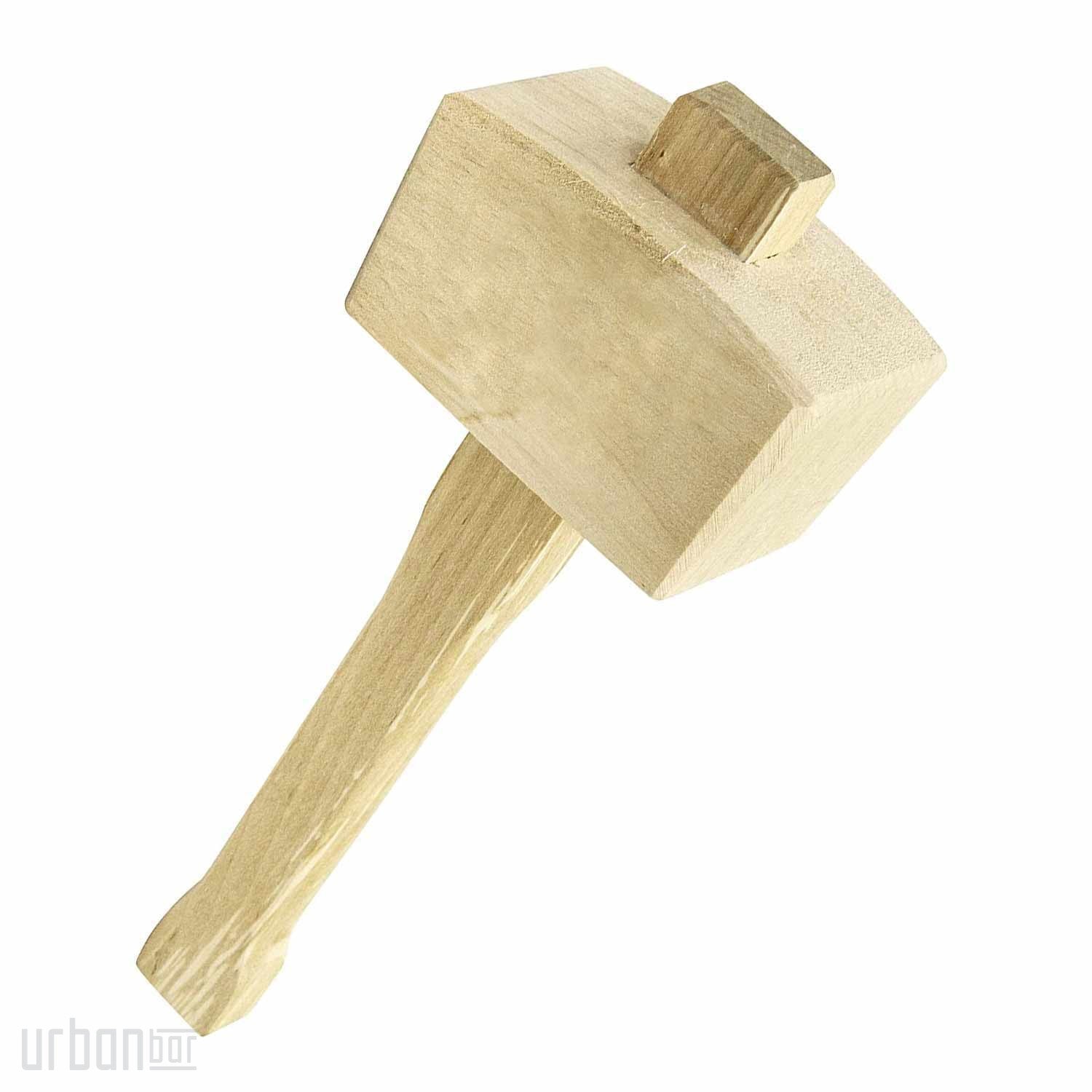 Mazo de hielo de madera