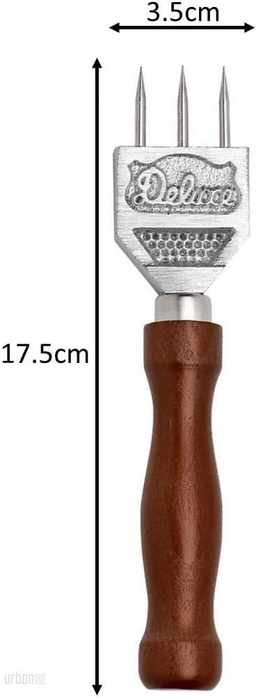 Picahielos estándar de 3 puntas de 17,5 cm