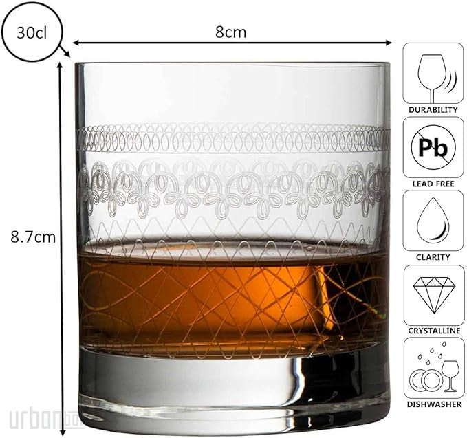 Vaso Old Fashioned de 30 cl, año 1910